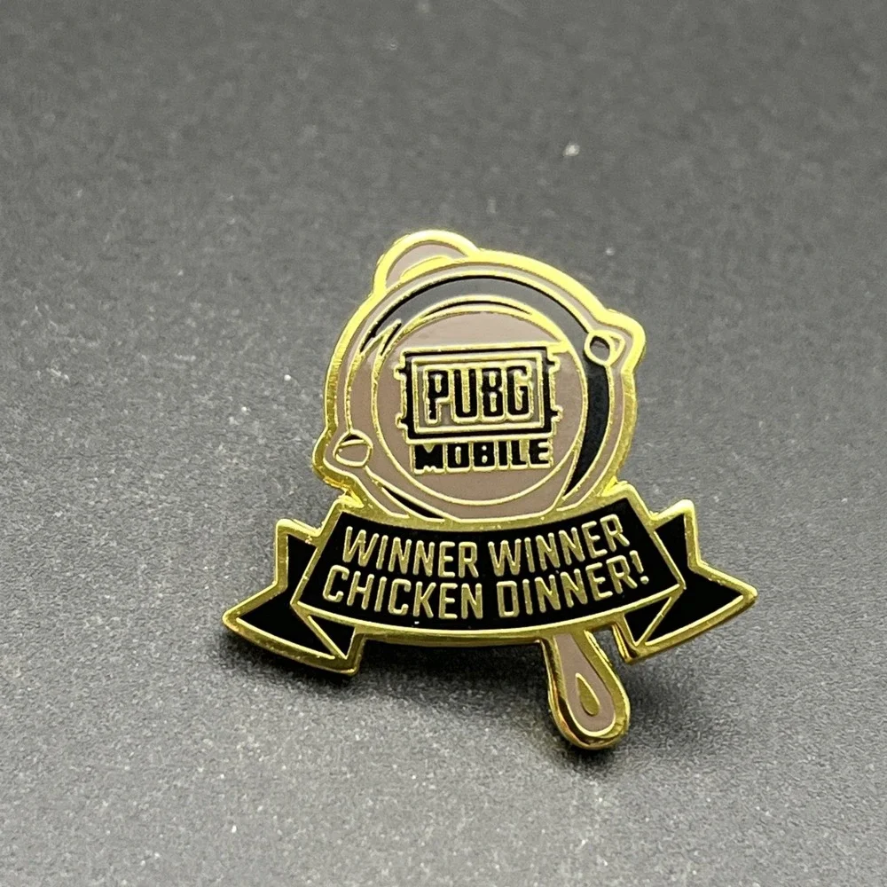 PUBG Mobile Winner Winner‎ Chicken Dinner Loot Crate Lapel Hat Pin